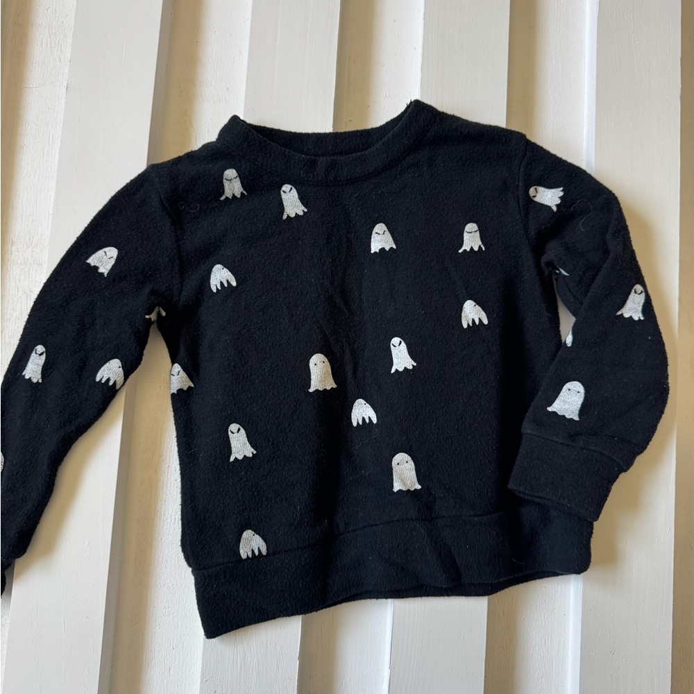 Chaser Black Sweatshirt with Ghost Print